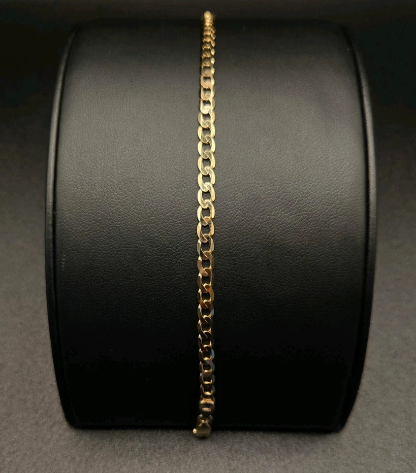 Yellow Gold Panzer Curb Bracelet - Image 2 of 4