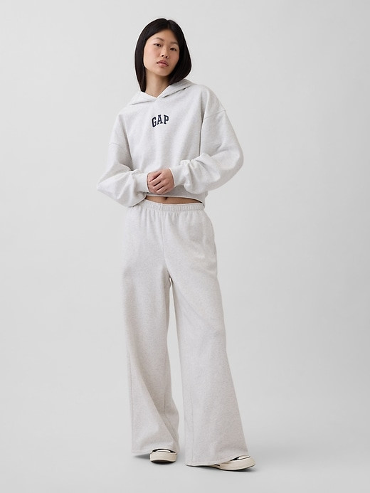 Gap. VintageSoft Oversized Crop Logo Hoodie thumbnail 6