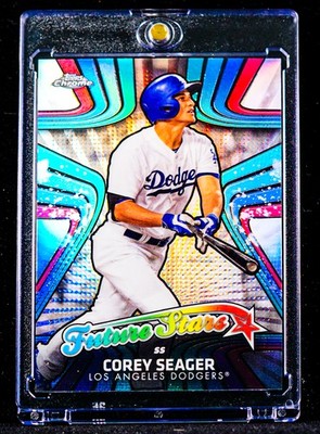 Corey Seager RARE REFRACTOR HOLO PRIZM INVESTMENT ROOKIE CARD Dodgers SSP