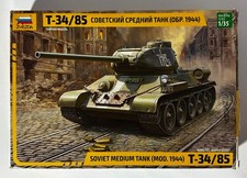 Zvezda 3687 1/35 Scale Soviet T-34/85 Model 1944 Tank from 2020 - Parts Sealed