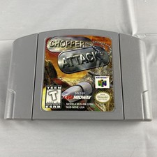 Chopper Attack Video Game Nintendo 64 N64 Authentic and Tested