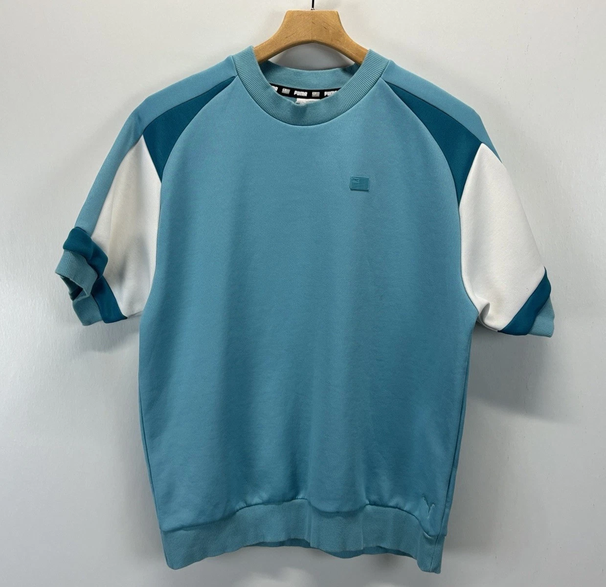 T shirt Puma Tmc X Hussle Way girocollo manica corta uomo blu top casual