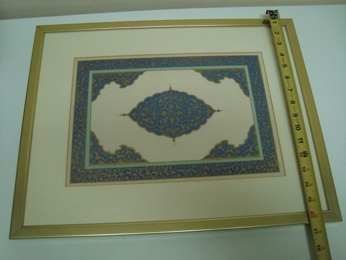 Antique French Collinot & Beaumont Canson Persian Ornaments Framed Print - Picture 13 of 14