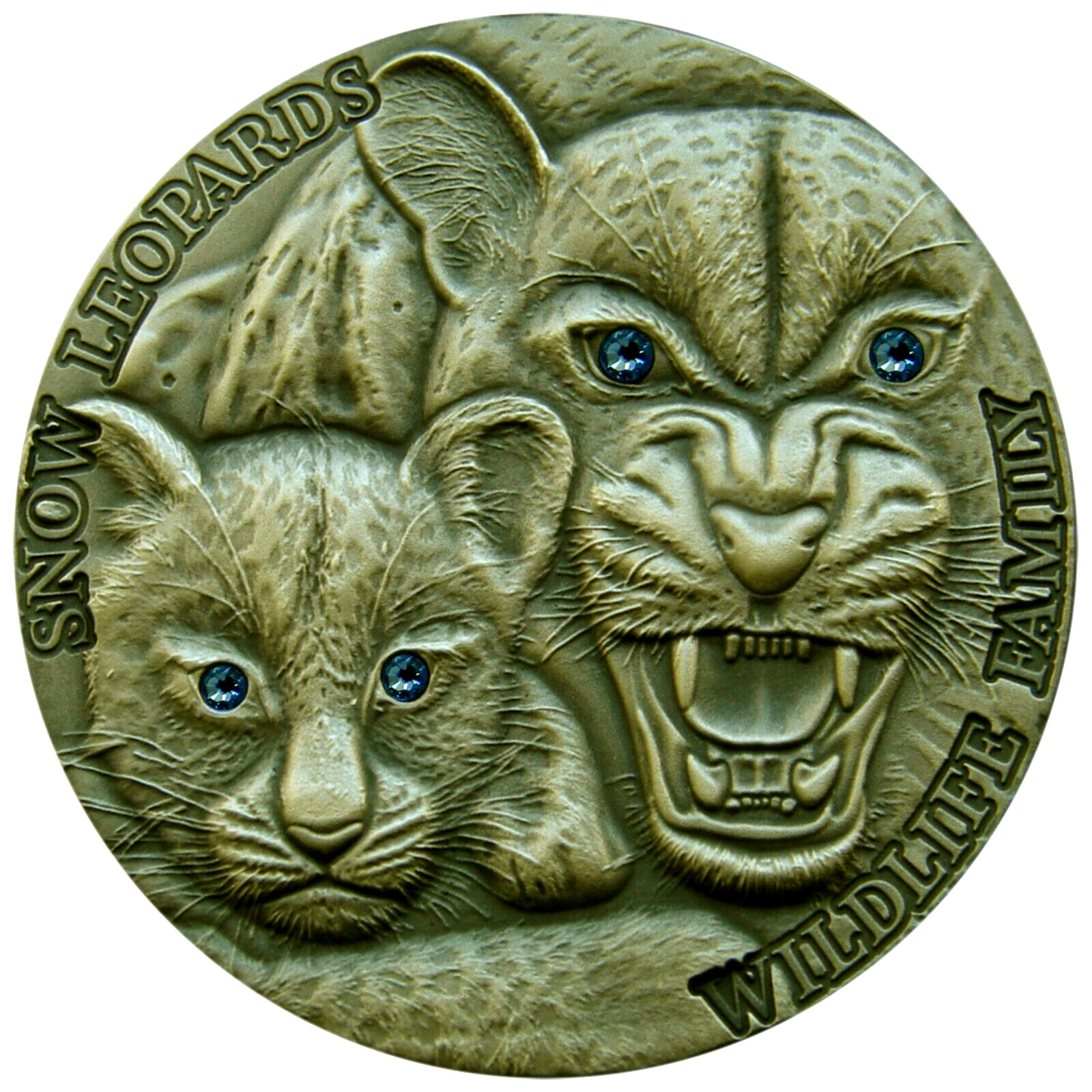 "Snow Leopards"  1 oz  Silbermünze    Niue 2015