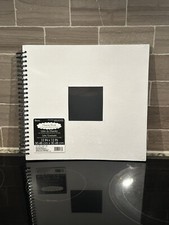 New Darice White Photo Scrapbook Memory Book w/Front Cover Window 12  x 12  