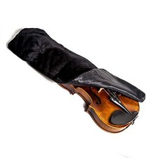 High Quality Oblong Shape Black Satin Fabric Violin Blanket for 4/4 Size Violin