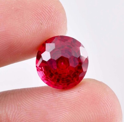 12 x 12 mm Very Rare Natural 9.90 Ct Red Painite Burmese Facet GIT CertifiedGem