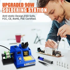 90W Electric Soldering Station Iron Kit 110V SMD Rework Heat Welding Repair Tool