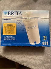 Brita Water Filtration System Brand White with additional 3 filters - NIB