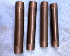 SCHEDULE 40 PIPE NIPPLE, 3/4" X 6" STEEL, LOT OF 4