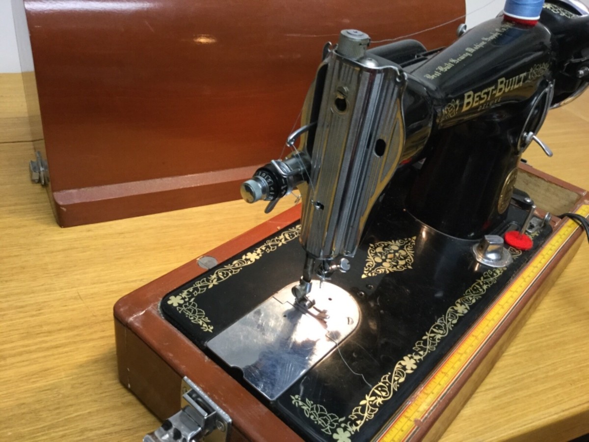 Vintage BEST BUILT Deluxe Ornate Sewing Machine w/Case Vintage BEST BUILT Deluxe Ornate Sewing Machine w/Case