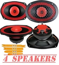 NEW 4X Cerwin-Vega CVPX69  6"x9" 2-Way Full Range 120W Speakers w/Horn Tweeter