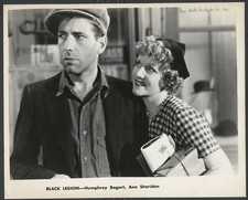 HUMPHREY BOGART HELEN FLINT Black Legion '36 LOOKING AWAY