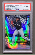 2019 CHRONICLES PHOENIX ELOY JIMENEZ ROOKIE RC HYPER Prizm /299 PSA 10