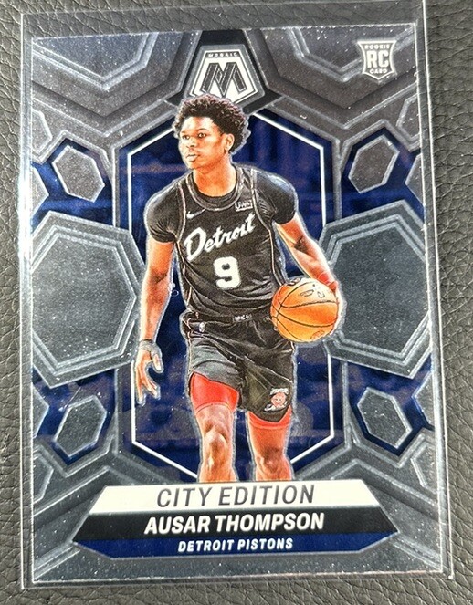 2023-24 Mosaic City Edition Ausar Thompson RC Silver Holo Refractor