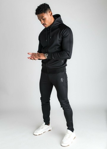 Gym King Basis Poly Tracksuit Top-Black 