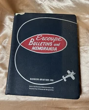 RARE! 1954 Ercoupe Sanders Aviation Bulletins Manual  ; Aircraft History