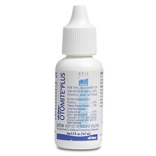 Virbac Otomite Plus Pet Ear Mite Killer for Dogs & Cats 0.5 oz. 15 ml