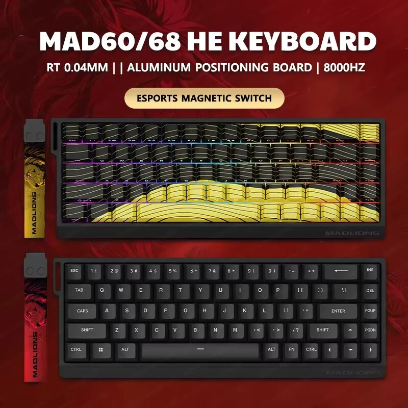 Magnetic Switch Wired Mechanical Gaming Keyboard for Enhanced Computer Performance