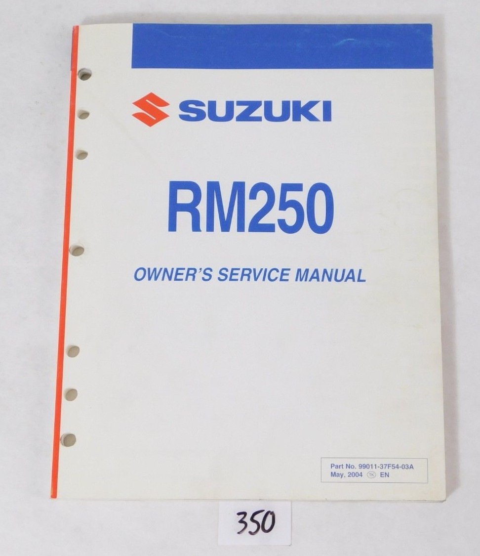 OEM Suzuki 2005 Rm250 Owners Service Manual 99011-37f54-03a Shop Repair RM  250 for sale online | eBay