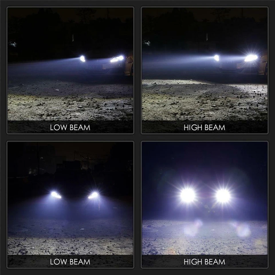 4pc LED Conversion Bulb Kit for Freightliner Columbia Headlights Lamp Low + High - Image 4 of 4