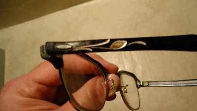 ~Vintage Very FANCY Bausch Lomb Womens WHITE Gold Filled Eye Glasses~ - Image 1 of 4