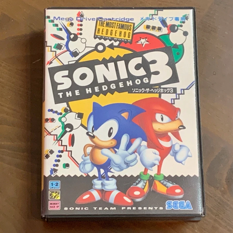 Sonic 3 The Hedgehog Full Set w/Reg Card NTSC-J Sega Mega Drive MegaDrive Tested - Image 2 of 4