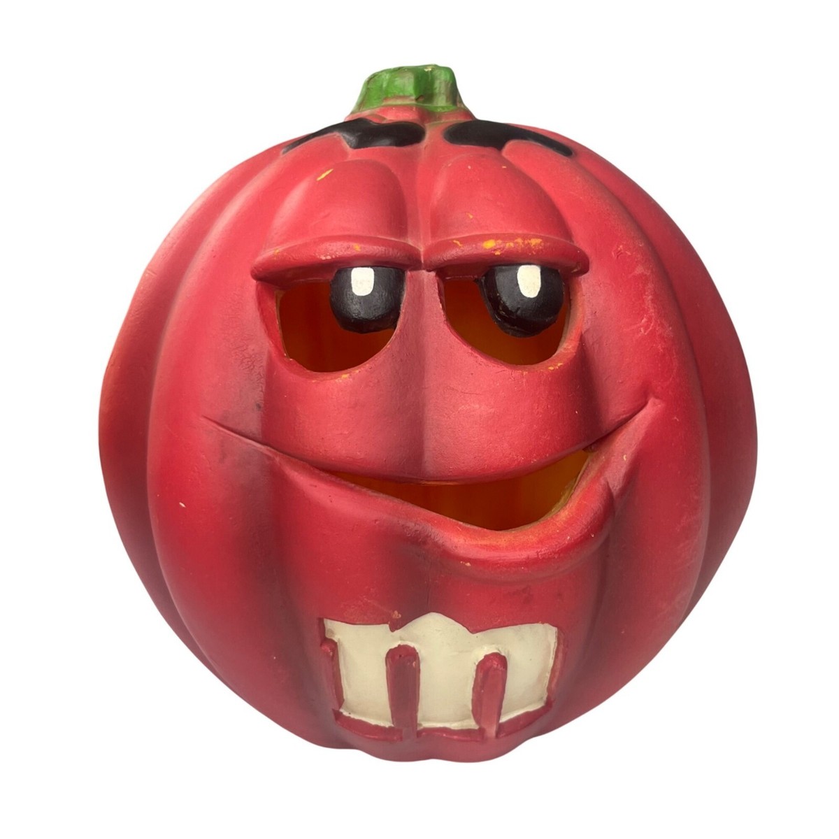 エムアンドエムズ m&m's ハロウィン バケツ ビンテージHalloween Lot Of 2 VTG M&M's Halloween Light-Up Blow Mold Pumpkins