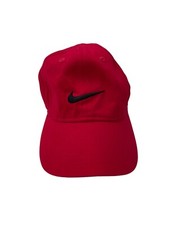 Nike Just Do It Hat Adjustable One Size Red Cap SZ Toddler Hat Good Condition  