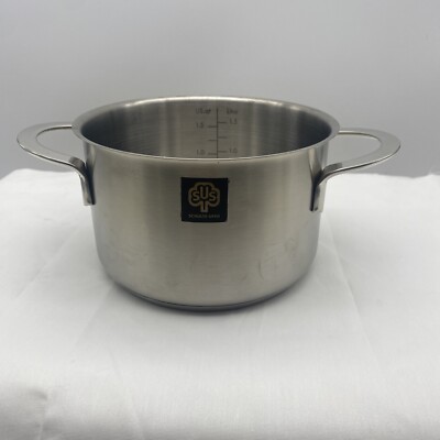 SCHULTE-UFER Stainless Steel 18/10 Silver 1.5 qt / Liter Measuring Pot JH1110