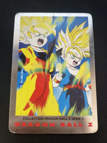 CARTE DRAGON BALL Z SILVER SERIE 2 N 56 SANGOTEN ET TRUNKS TRES BON ETAT