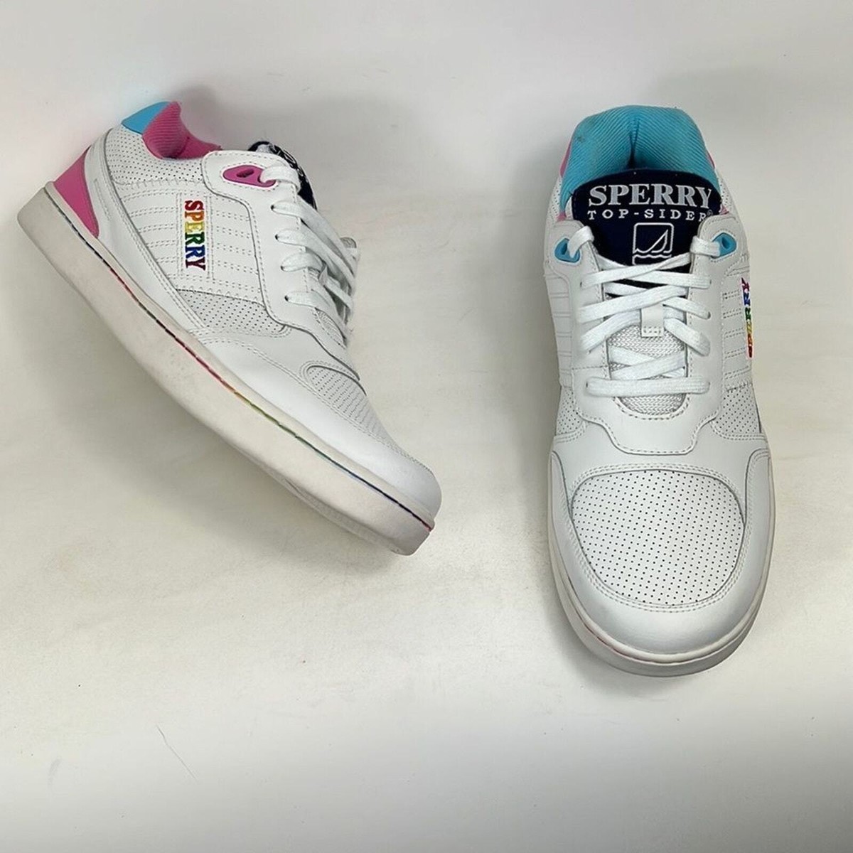 Sperry top sider pride sb1 mens size 11 white rainbow 9 
