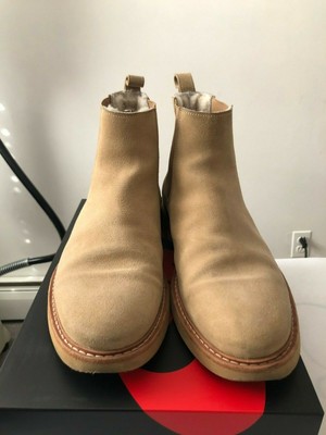 shearling lined chelsea boots