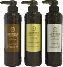 Aromad'or Shampoo, Conditioner and Body Soap Set 500ml Moisturizing from Japan