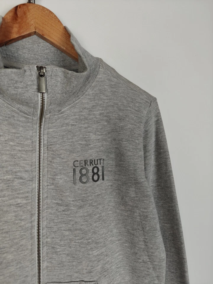 Cerruti 1881 Track Top Zip Jacket Gray size S Italy - Image 4 of 4