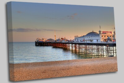 Brighton Pier UK Leinwand Wandbild Bild Druck
