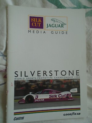 Silk Cut Jaguar Media Guide Silverstone WSPC 1990
