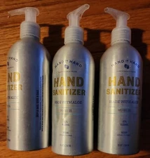 Vegan Hand in Hand Sustainable Suds Hand Cleanser Made with Aloe 10oz LOT OF 3!!