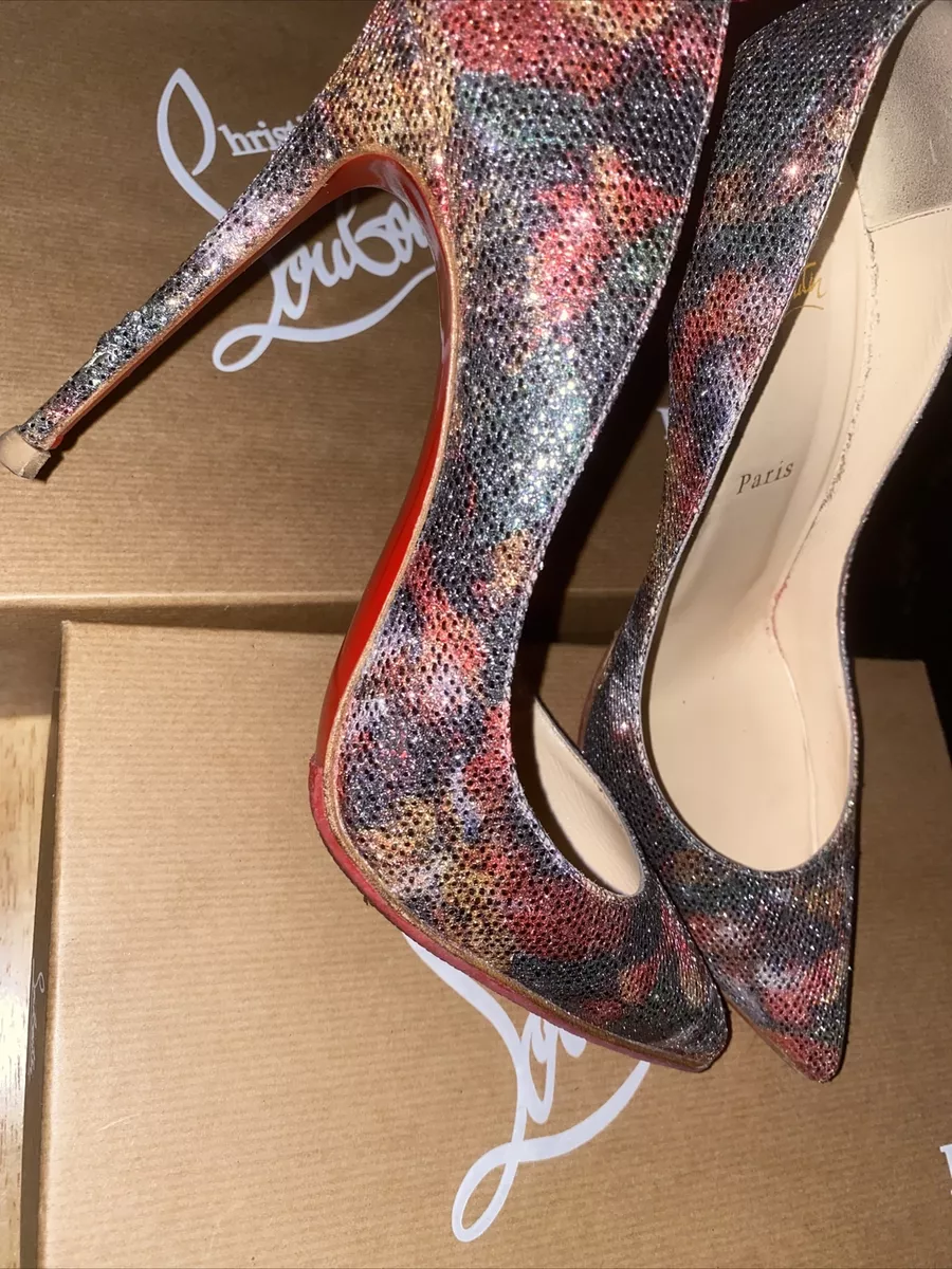 Shop Christian Louboutin Pigalle Follies 100 Glitter Pumps