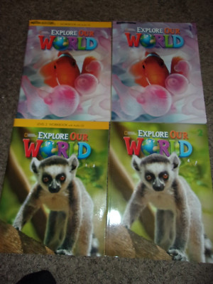 EXPLORE OUR WORLD National Geographic Level 1 & 2 Student Book Workbook ...
