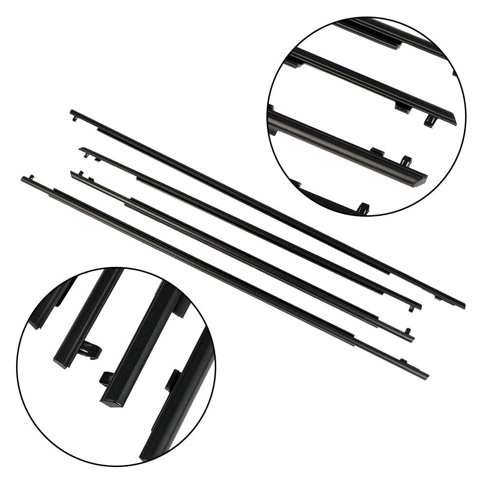For 2010-2015 Toyota Prius Door Belt Molding Weatherstrip Front & Rear Set of 4