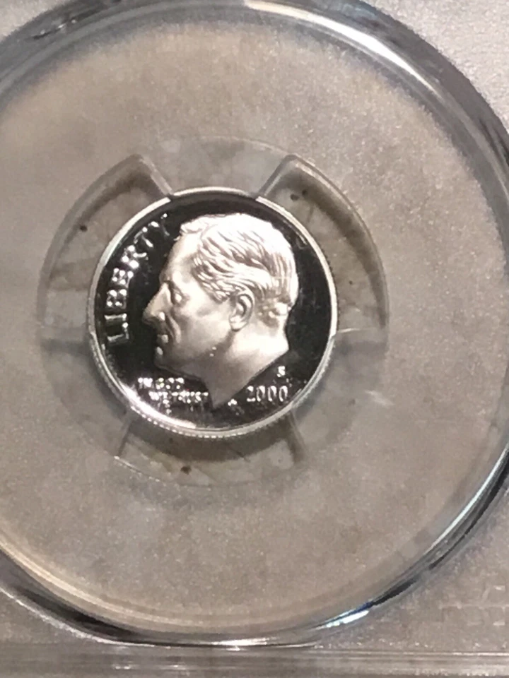 2000 S 10C SILVER Roosevelt Dime Proof PCGS PR69DCAM Combines Shipping Fees - Image 2 of 3