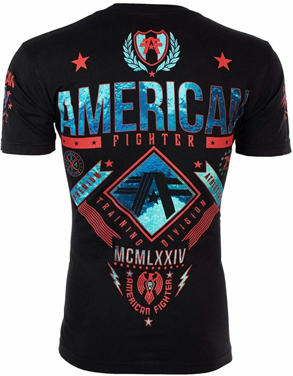 AMERICAN FIGHTER Men's T-Shirt LANDER Biker Black Athletic MMA S-4XL
Opens in a new window or tab