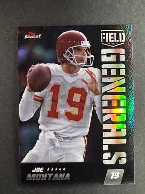 Joe Montana 2024 Topps Finest Field Generals Refractor #FG-10