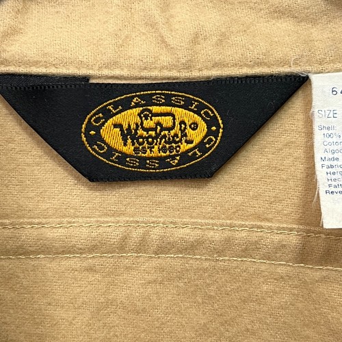 Vintage Woolrich Shirt Mens XL Beige Long Sleeves Button Pockets Cotton USA Made - Picture 4 of 10