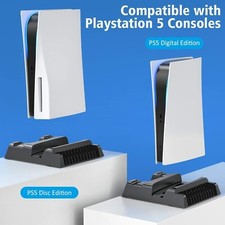 PS5 Cooling Station with Charger, PS5 Cooling Fan Stand and Charger