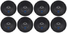 (8) Rockville RXM64 6.5" 1200w 4 Ohm Mid-Range Drivers Car Speakers, Mid Bass