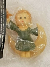 Vintage Bronson Angel Christmas Tree Ornament Packaged Dart Drugs NIP 3"
