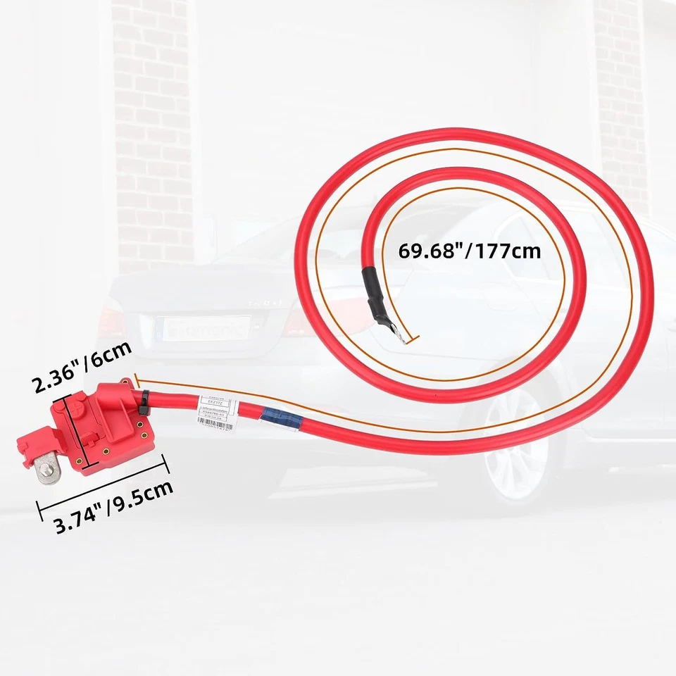 Cabo de bateria positivo para BMW E60 5 Series 525i 528i 530i 535i 550i 61126989780 - Imagem 4 de 4