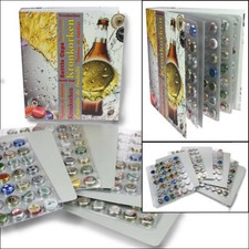 Kronkorken-Sammelalbum-LOOK-17928-+2x-Sammelbl&auml;ttern-f&uuml;r-84-Deckel